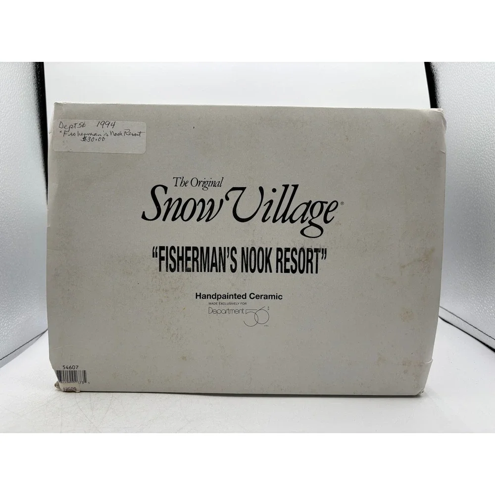 Department 56 1994 Vintage Original Snow Village Fisherman's Nook Resort 54607